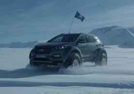 Hyundai Santa Fe йўлтанламаси Антарктидани кесиб ўтган
