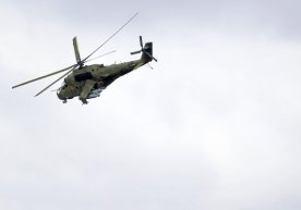 Арманистон-Озарбойжон чегарасида Россиянинг Ми-24 вертолёти уриб туширилди фото