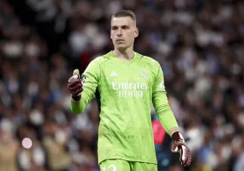 Madrid's "Real" goalkeeper Andrey Lunin