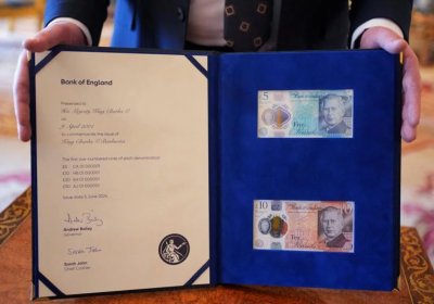 Британияда банкнотлардаги монарх тасвири ўзгартирилди фото