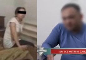 Эр ўз хотинини нега занжирбанд қилганига изоҳ берди (видео) фото
