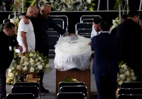 Фото: Reuters Бразилиялик собиқ футболчи Пеленинг тобути