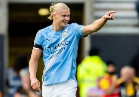 Manchester City forveti Erling Haaland, sahadaki