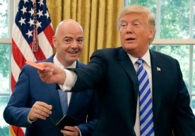 ФИФА президенти Жанни Инфантино АҚШ раҳбари Доналд Трамп