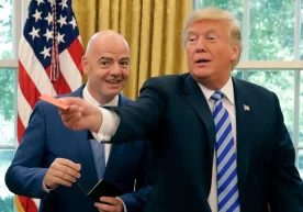 ФИФА президенти Жанни Инфантино АҚШ раҳбари Доналд Трамп