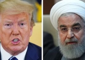 АҚШ президенти Дональд Трамп ва Эрон президенти Ҳасан