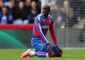 Crystal Palace's central forward Jean-Philippe Mateta