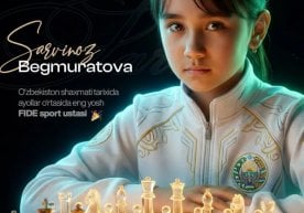 Ўзбекистонлик ёш шахматчи Сарвиноз Бегмуратова 12 ёшида