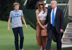 АҚШ биринчи хоними Меланья Трамп ва унинг 10 ёшли ўғли