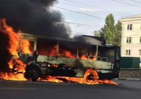Қозоғистонда Самара – Чимкент йўлида йўналишдаги автобус