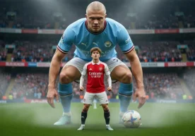 Foto: britball.ru / Maks Douman und Erling Haaland Der 32.