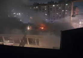 Тошкент шаҳридаги «Мерос» тўйхонасида юз берган ёнғин