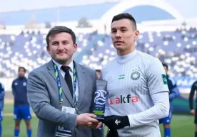 Pakhtakor forward Igor Sergeev has been named the best