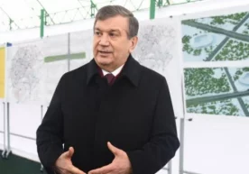 Шавкат Мирзиёев Чилонзорда қурилаётган янги кўприкни кўргани борди фото