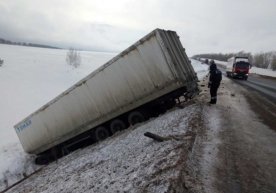 Rossiyada yo‘lbarslarni olib ketayotgan yuk mashinasi yo‘l-transport hodisasiga uchradi фото