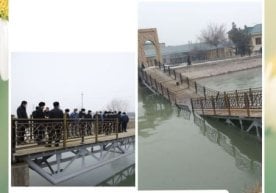 Наманган шаҳрида кўприк синиб кетди фото