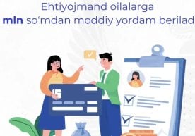 Жорий йилнинг ноябрь ойида ижтимоий қўллаб-қувватлаш
