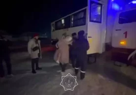 Фото: Видеодан кадр Қозоғистоннинг Ақтўбе вилоятида