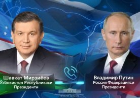 Shavkat Mirziyoyev Ukrainadagi vaziyat yuzasidan Putin bilan fikr almashdi фото