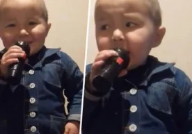 Уч ёшли болакай ўзбек шеъриятидан намуналар айтмоқда (видео) фото