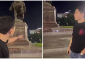 Видеодан лавҳа Амир Темур хиёбонида маст ҳолатда ноўрин