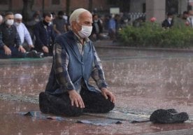 Kecha Anqarada sharros yomg‘ir yog‘ishiga qaramay ado