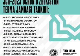 Ўзбекистон терма жамоасининг жаҳон чемпионатида иштирок