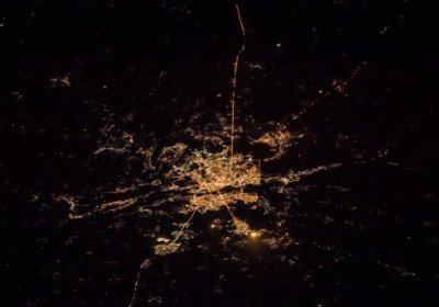 Астронавт Рэнди Бресник космосдан олинган тунги Киев суратини тақдим этди фото