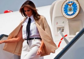 Melaniya Trampning samolyoti bilan favqulodda vaziyat yuz berdi фото