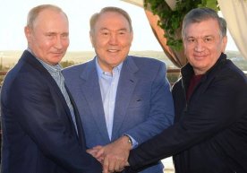Mirziyoyev va Putin Qozog‘istonda Nazarboyev bilan uchrashdi (foto) фото