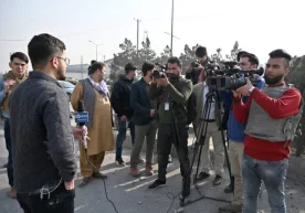 Фото: Khaama.com Афғонистонлик журналистлар Бирлашган