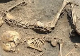 A unique archaeological find was discovered during