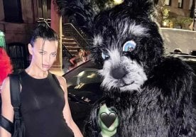 Ирина Шейк қизи Леа ва унинг отаси Бредли Купер билан