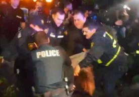 Кеча тунда Грузия полициячилари Тбилиси шаҳрида жойлашган