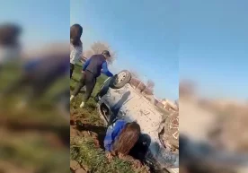 Фото: Видеодан кадр Хоразмда вояга етмаган қизлар ҳайдашни