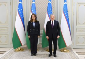 Shavkat Mirziyoyev Gada Valini qabul qildi фото