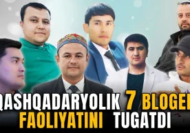 Қашқадарё вилоятида фаолият юритувчи 7 нафар блогер