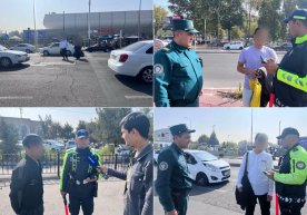 “Diqqat, piyoda!” tadbiri doirasida qoidalarni buzgan piyodalarga chora ko‘rilmoqda фото
