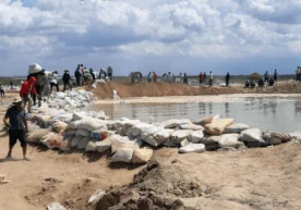 Фото: Tengrinews Кучли сув оқими сабаб вайронага айланган