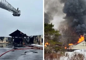 An explosion occurred in one of the church buildings in
