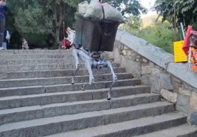 Endi tog‘dagi chiqindilarni robot-it yig‘ishtiradi фото