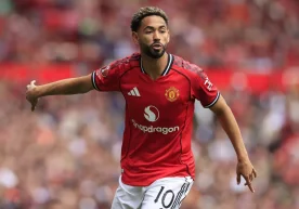 Manchester United forward Mateus Cunha was unable to play