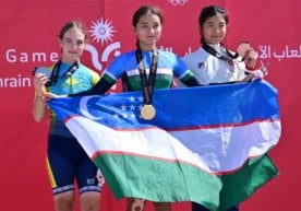 Спортчи Гулҳаё Сатторова 75 километр масофага велоспорт