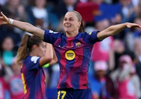 Женская команда Barcelona в субботу вечером завоевала свой
