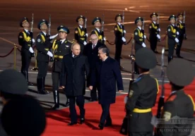 Владимир Путин Тошкентга етиб келди фото