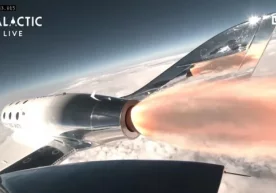 Virgin Galactic космоплани орбитага илк тижорий парвозини амалга оширди фото