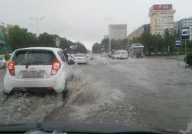 Фото: Facebook / «Водители Ташкента» Кучли ёмғир сабаб
