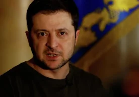 Украина раҳбари Владимир Зеленский мамлакат ҳудудида ўт
