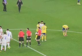 Ronaldo and Masharipov reunite after the match (video)