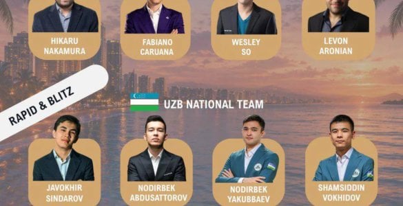 АҚШ ва Ўзбекистон шахмат учрашуви 2026 доирасида 27–28
